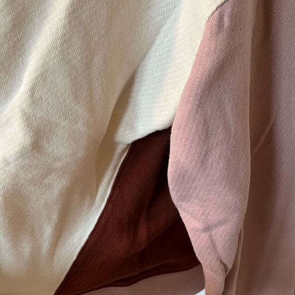 Madewell MWL Airyterry Hoodie Sweatshirt in Colorblock - Picture 7 of 9